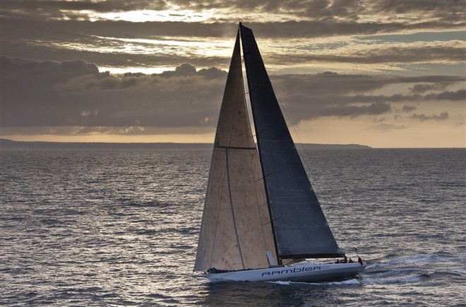 Rambler en route to the turning mark at Fastnet Rock - Rolex Fastnet Race 2011 ©  Rolex / Carlo Borlenghi http://www.carloborlenghi.net